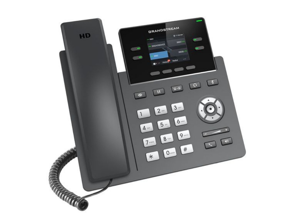 Grandstream GRP2612W IP Phone with 2 Lines, Wi-Fi, 16 VPKs, HD Audio, PoE & GDMS Support IP Phone GrandStream