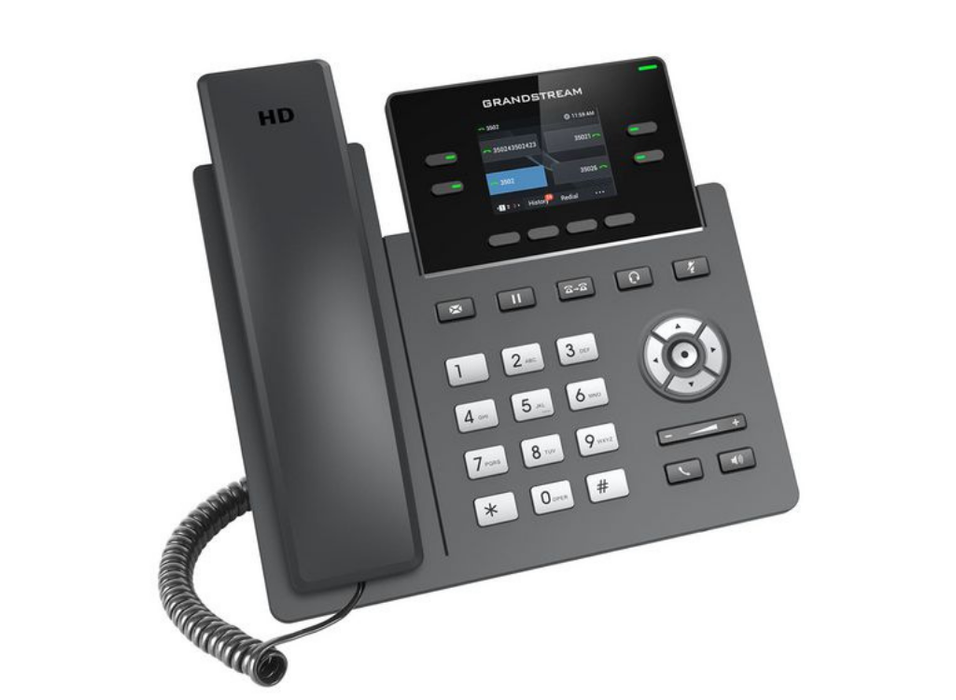 Grandstream GRP2612W IP Phone with 2 Lines, Wi-Fi, 16 VPKs, HD Audio, PoE & GDMS Support GrandStream IP Phones GrandStream