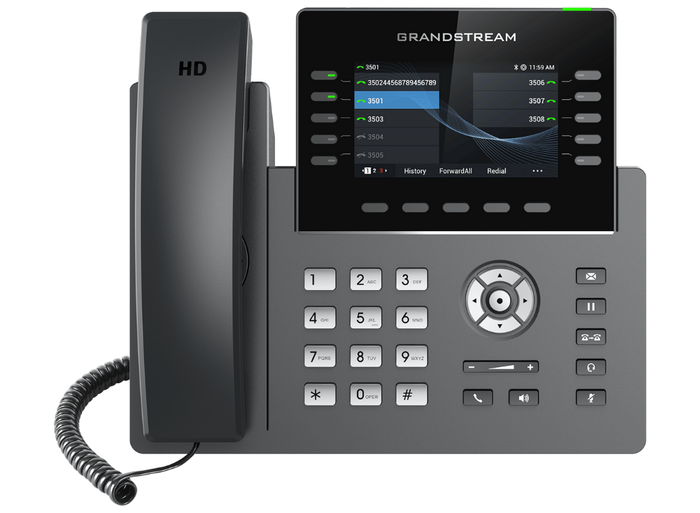 Grandstream GRP2615 IP Phone with 10 Lines, 40 BLF Keys, Wi-Fi, Bluetooth & PoE Gigabit Ports IP Phone GrandStream