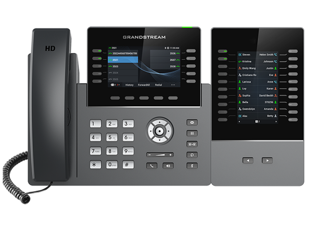Grandstream GRP2615 IP Phone with 10 Lines, 40 BLF Keys, Wi-Fi, Bluetooth & PoE Gigabit Ports IP Phone GrandStream