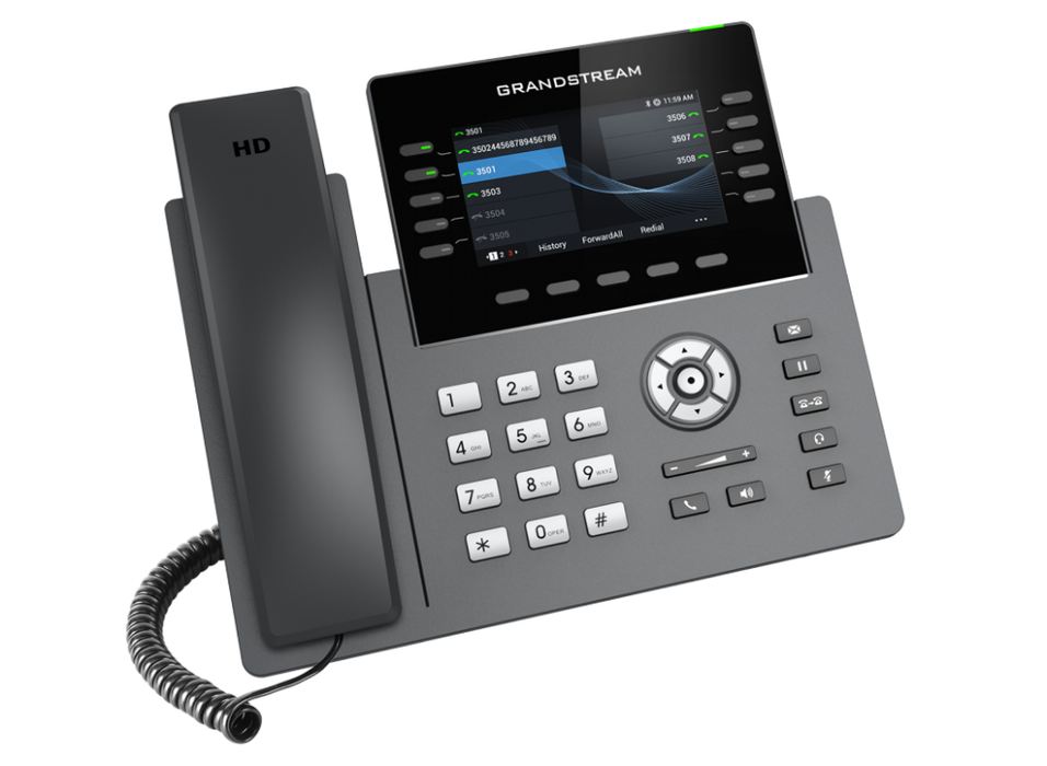 Grandstream GRP2615 IP Phone with 10 Lines, 40 BLF Keys, Wi-Fi, Bluetooth & PoE Gigabit Ports GrandStream IP Phones GrandStream