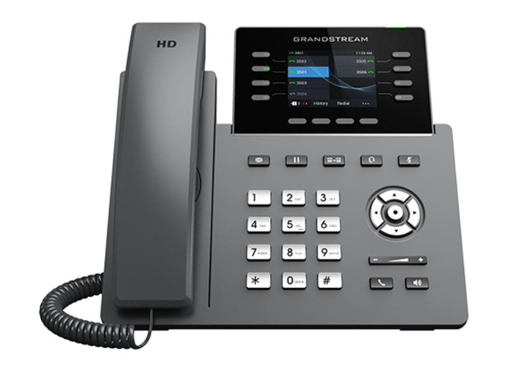 Grandstream GRP2624 IP Phone with 8 Lines, Bluetooth, Wi-Fi, PoE, 5-Way Conferencing & GBX20 Module Support IP Phone GrandStream
