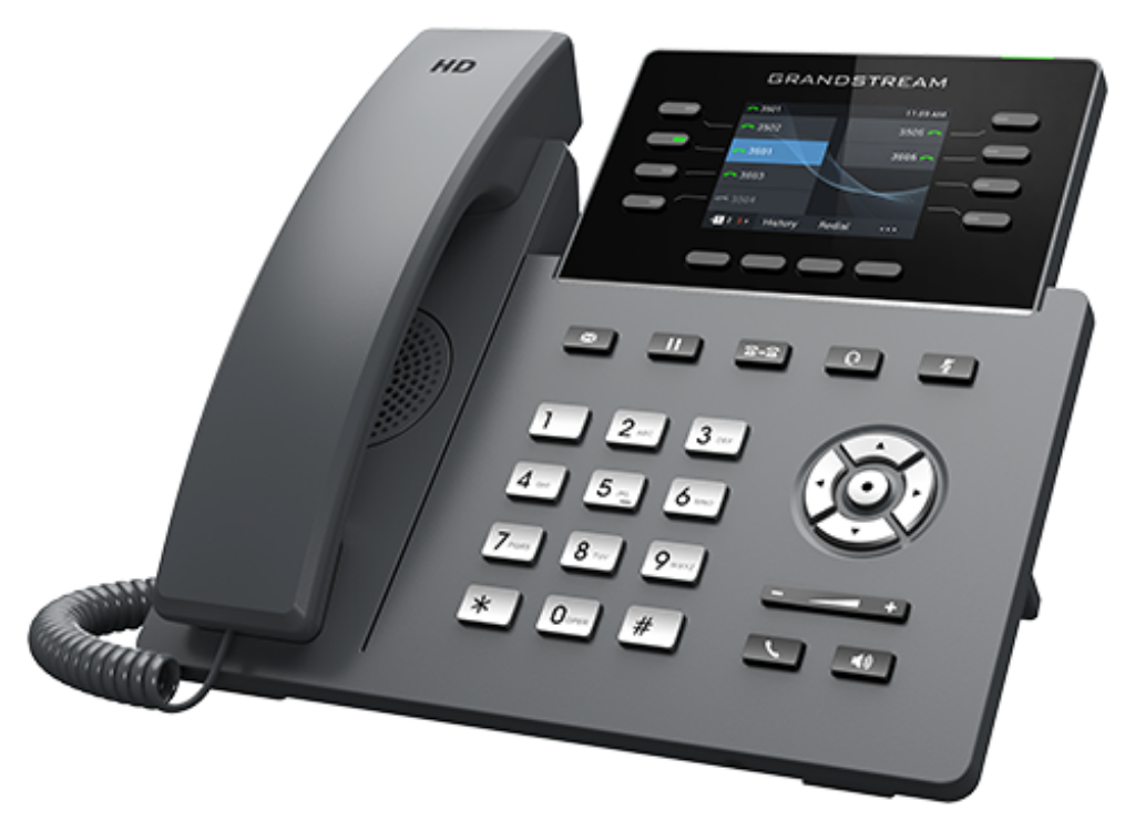 Grandstream GRP2624 IP Phone with 8 Lines, Bluetooth, Wi-Fi, PoE, 5-Way Conferencing & GBX20 Module Support IP Phone GrandStream
