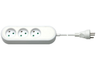 MicroConnect 3-Way Danish Socket Power Strip - 3m, White | GRU0033WDK
