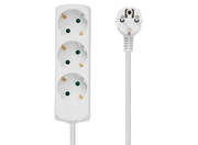 MicroConnect 3-Way Schuko Power Socket 1.8m | GRU003W Power Extensions Vivolink