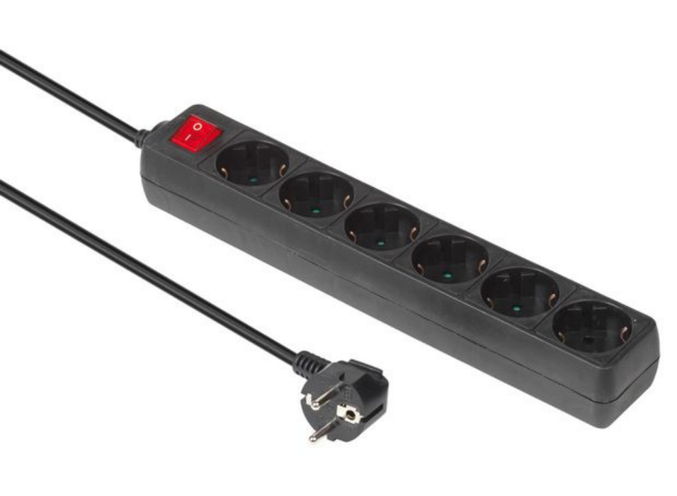 MicroConnect 6-Way Schuko Socket, 1.8m | GRU006B MicroConnect Power Strip MicroConnect