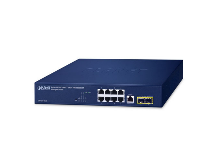 Planet 8-Port 10/100/1000T + 2-Port 100/1000X SFP Managed Switch | GS-4210-8T2S Network Switch Planet
