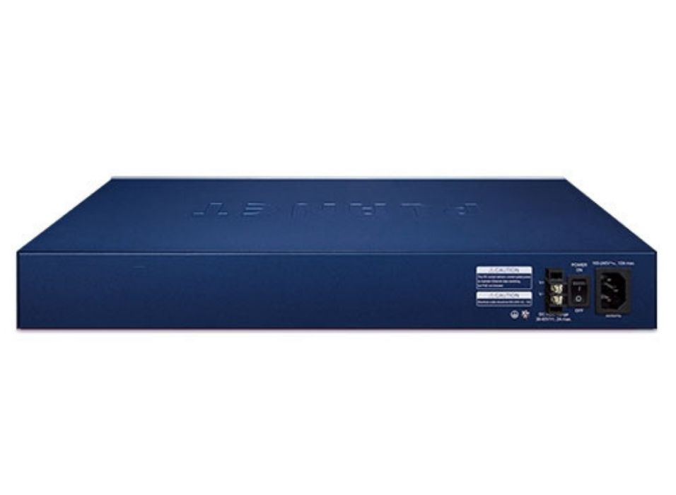 Planet L3 24-Port 10/100/1000T 802.3bt PoE + 2-Port 10GBASE-T + 2-Port 10G SFP+ Managed Switch with LCD Touch Screen and Redundant Power Planet Network Switches Planet