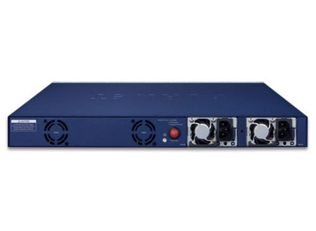 Planet L3 24-Port 10/100/1000T 802.3bt PoE + 2-Port 10GBASE-T + 2-Port 10G SFP+ Managed Switch with Dual Modular Power Supply Slots Network Switch Planet