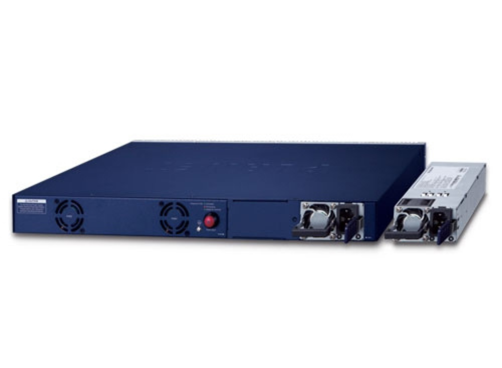 Planet L3 24-Port 10/100/1000T 802.3bt PoE + 2-Port 10GBASE-T + 2-Port 10G SFP+ Managed Switch with Dual Modular Power Supply Slots Network Switch Planet