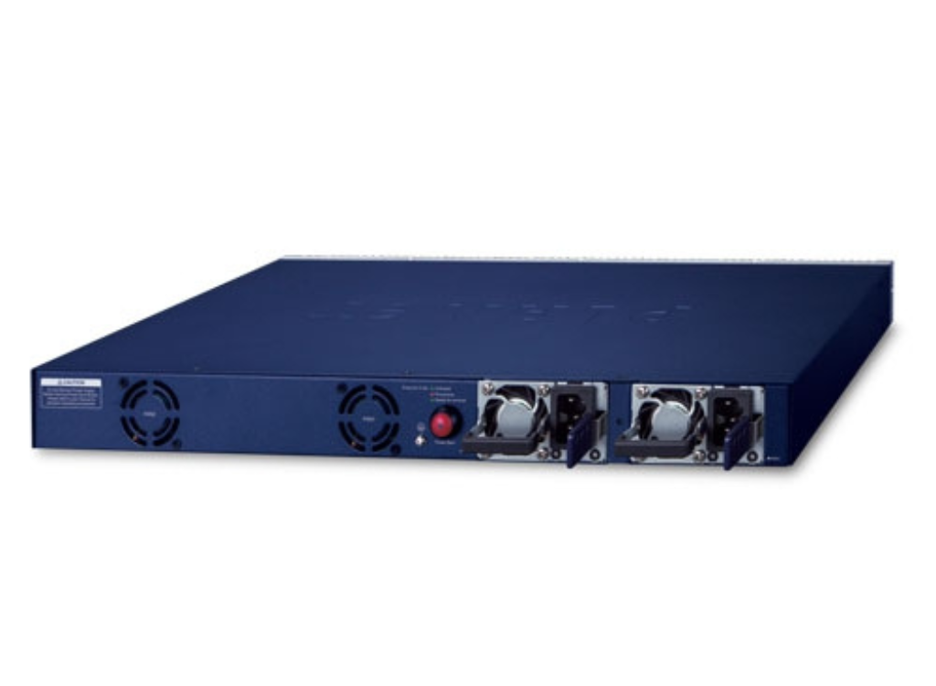 Planet L3 24-Port 10/100/1000T 802.3bt PoE + 2-Port 10GBASE-T + 2-Port 10G SFP+ Managed Switch with Dual Modular Power Supply Slots Network Switch Planet