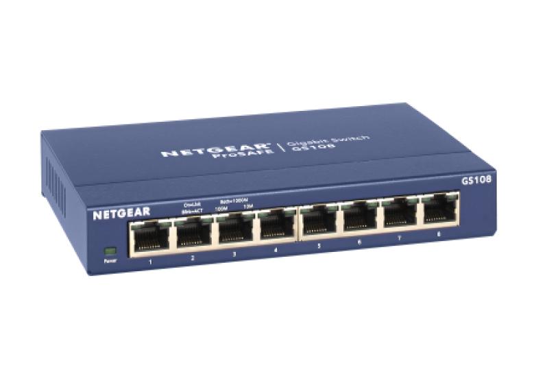 Netgear GS108UK 8-Port Gigabit Ethernet Unmanaged Switch
