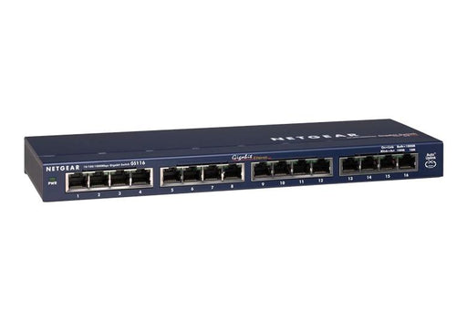 Netgear GS116UK 16-Port Gigabit Ethernet Unmanaged Switch