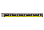 Netgear GS116LP-100EUS 16-Port Gigabit Ethernet Unmanaged PoE+ Switch with FlexPoE (76W) Network Switch Netgear