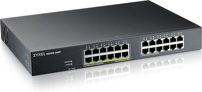 Zyxel L2 Gigabit Ethernet 12 Port PoE Managed Switch | GS1915-24EP-GB0101F Network Switches Zyxel