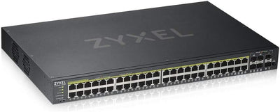Zyxel 48-Port Smart Managed Gigabit PoE Switch | GS192048HPV2-GB0101F Network Switches Zyxel