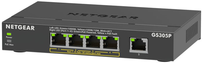Netgear 300 GS305Pv3 5 Ports Ethernet Switch | GS305P-300EUS Network Switch Netgear