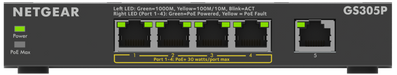 Netgear 300 GS305Pv3 5 Ports Ethernet Switch | GS305P-300EUS Network Switches Netgear