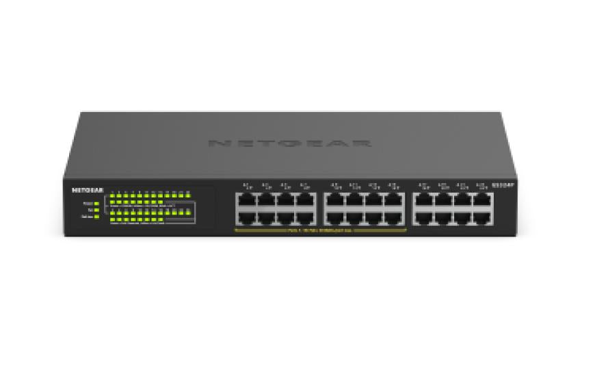 Netgear GS324P-100EUS 24-Port Gigabit Ethernet Unmanaged Switch with 16-Ports PoE+ (190W) Network Switch Netgear
