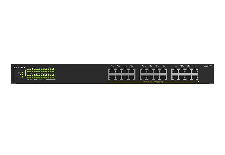 Netgear GS324PP-100EUS 24-Port Gigabit Ethernet High-Power Unmanaged Switch Network Switch Netgear