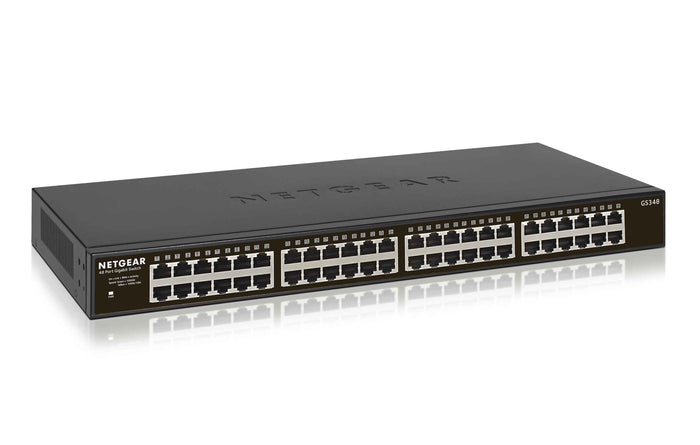 Netgear GS348-100EUS 48-Port Gigabit Ethernet Unmanaged Switch Network Switch Netgear
