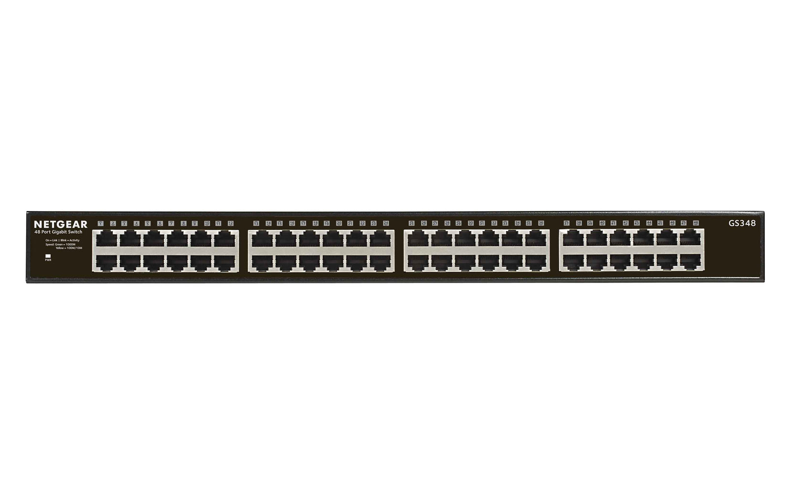 Netgear GS348-100EUS 48-Port Gigabit Ethernet Unmanaged Switch Network Switch Netgear