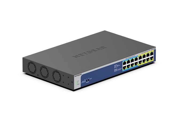 Netgear GS516UP-100EUS 16-Port Gigabit Ethernet High-Power PoE+ Unmanaged Switch Network Switch Netgear
