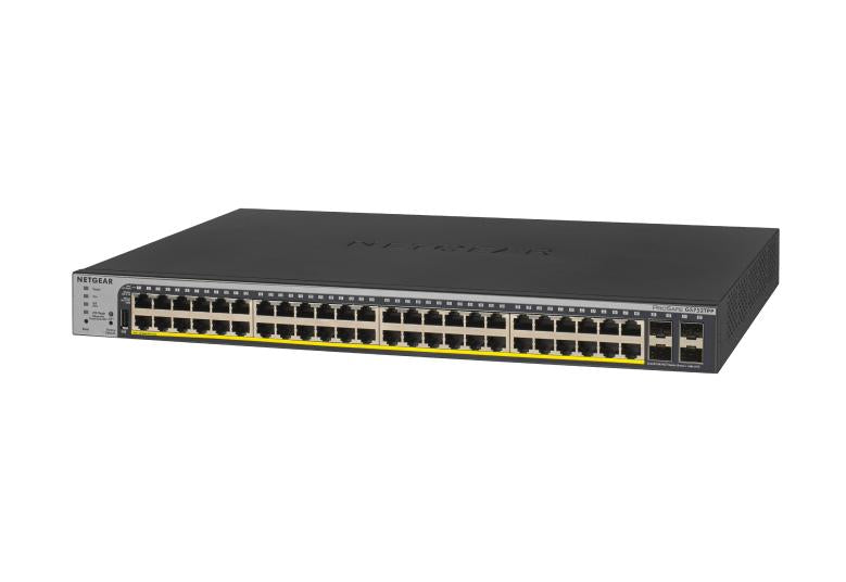 Netgear GS752TPP-100EUS 48-Port Gigabit PoE+ Smart Switch w/ optional Remote/Cloud Management and 4 SFP Ports (760W)
