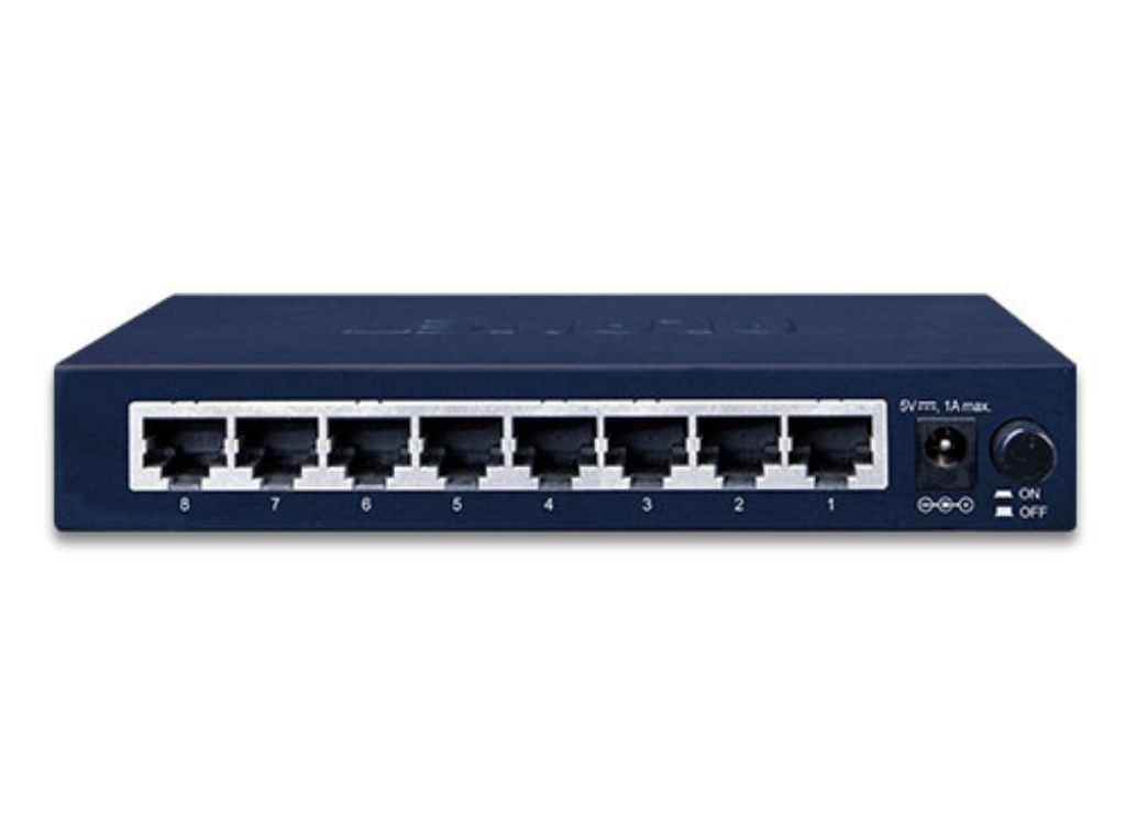 Planet 8-Port 10/100/1000BASE-T Gigabit Ethernet Switch | GSD-803 Network Switch Planet