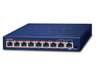 Planet 8-Port 10/100/1000T 802.3at PoE + 1-Port Gigabit Desktop Switch | GSD-908HP