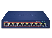 Planet 8-Port 10/100/1000T 802.3at PoE + 1-Port Gigabit Desktop Switch | GSD-908HP Network Switch Planet