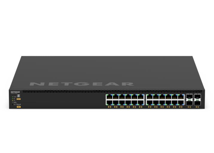 Netgear GSM4328-100NES 24x1G PoE+ (648W base, up to 720W) and 4xSFP+ Managed Switch Network Switch Netgear