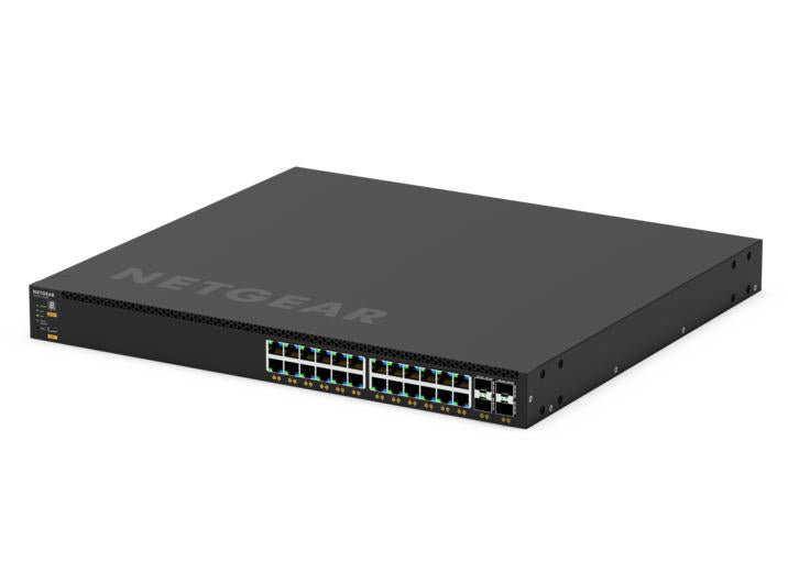 Netgear GSM4328-100NES 24x1G PoE+ (648W base, up to 720W) and 4xSFP+ Managed Switch Network Switch Netgear