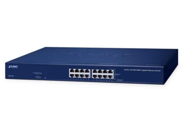 Planet 16-Port 10/100/1000BASE-T Gigabit Ethernet Switch | GSW-1601 Network Switch Planet