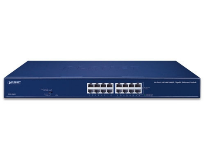 Planet 16-Port 10/100/1000BASE-T Gigabit Ethernet Switch | GSW-1601 Network Switch Planet