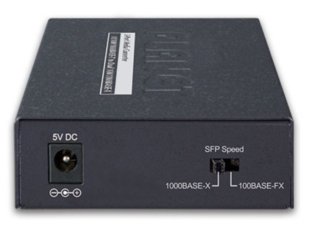 Planet 10/100/1000BASE-T to Dual 100/1000BASE-X SFP Media Converter | GT-1205A Adapter / Converter Planet