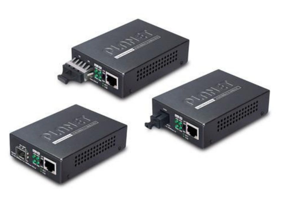 Planet 10/100/1000BASE-T to 1000BASE-LX Gigabit Media Converter | GT-802S40 Planet Network Media Converters Planet