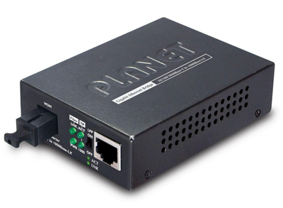 Planet 10/100/1000Base-T to 1000Base-LX WDM Media Converter | GT-806A15 Planet Network Media Converters Planet