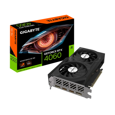 Gigabyte WINDFORCE OC NVIDIA GeForce RTX 4060 8 GB Graphics Card Gigabyte Graphics Card Gigabyte