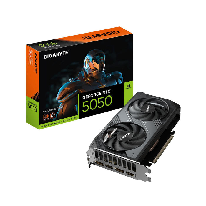 Gigabyte GeForce RTX 5050 WINDFORCE OC 8GB GDDR6 Graphics Card | GV-N5050WF2OC-8GD Gigabyte Graphics Card Gigabyte