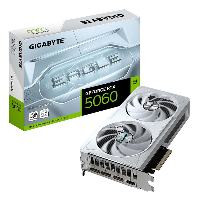 Gigabyte GeForce RTX 5060 EAGLE OC ICE 8GB Graphics Card | GV-N5060EAGLEOC ICE-8GD NVIDIA Graphics Card Gigabyte