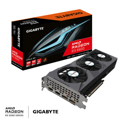 Gigabyte EAGLE 8G AMD Radeon RX 6600 8 GB Graphics Card Gigabyte Graphics Card Gigabyte