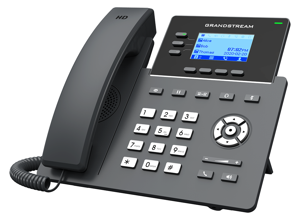 GrandStream GRP2603P IP Phone with 3 Lines, 5-Way Conferencing, HD Audio, PoE & Noise Shield Technology IP Phone GrandStream