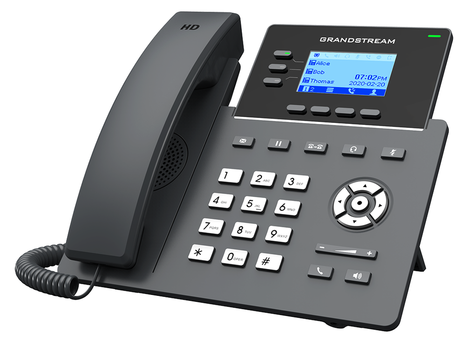 GrandStream GRP2603P IP Phone with 3 Lines, 5-Way Conferencing, HD Audio, PoE & Noise Shield Technology GrandStream IP Phones GrandStream