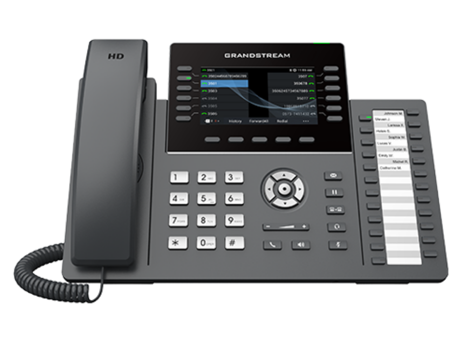 GrandStream GRP2636 IP Phone with 12 Lines, 24 MPK Keys, 4.3" LCD, Wi-Fi 6, PoE & HD Audio for Business Use GrandStream IP Phones GrandStream