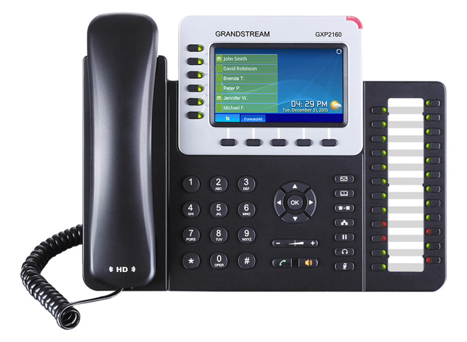 GrandStream GXP2160 IP Phone With 6 Lines, 24 BLF Keys & 4.3" Colour LCD GrandStream IP Phones GrandStream