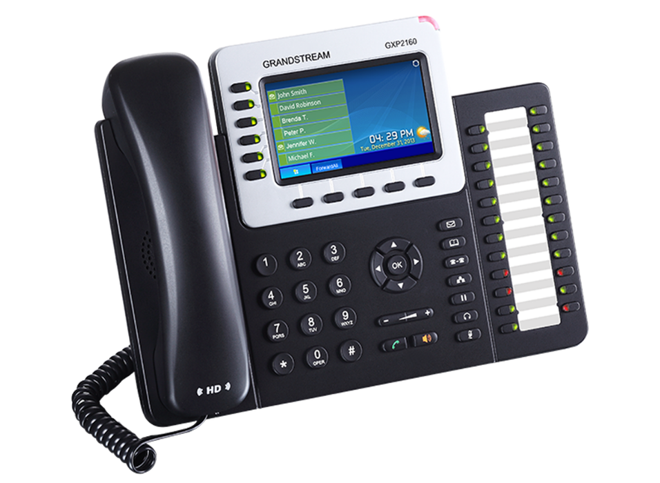 GrandStream GXP2160 IP Phone With 6 Lines, 24 BLF Keys & 4.3" Colour LCD GrandStream IP Phones GrandStream