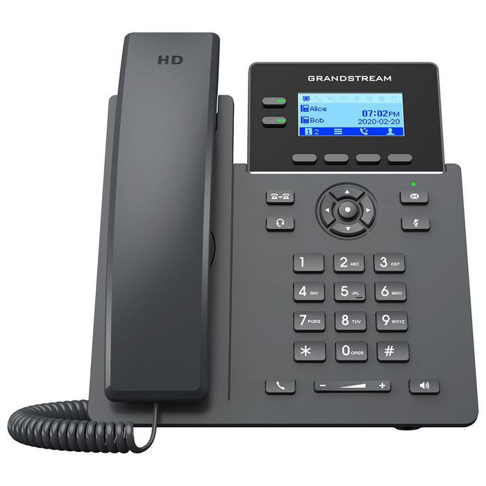 Grandstream GRP2602G IP Phone with 2 Lines, PoE, HD Audio, 5-Way Conferencing & GDMS Support IP Phone GrandStream