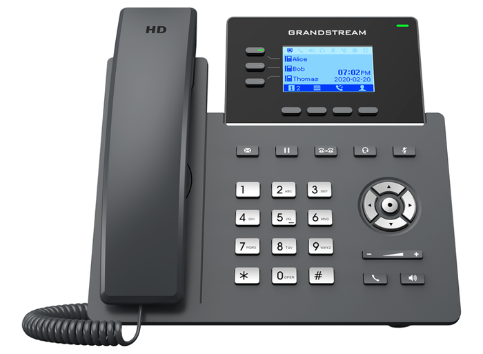 Grandstream GRP2603 IP Phone with 3 Lines, 6 SIP Accounts, Gigabit PoE, HD Audio, Noise Shield & GDMS Support IP Phone GrandStream