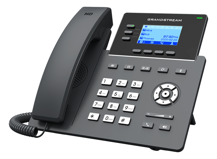 Grandstream GRP2603 IP Phone with 3 Lines, 6 SIP Accounts, Gigabit PoE, HD Audio, Noise Shield & GDMS Support IP Phone GrandStream